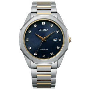 Citizen Men's Diamond Deep Blue Watch! New!